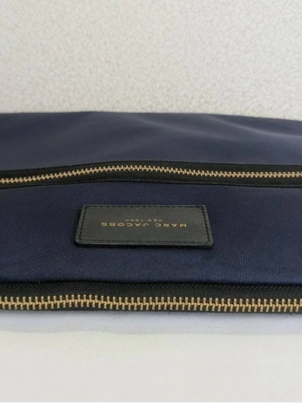 Marc Jacobs Nylon Laptop Sleeve Bag Pouch Blue Black